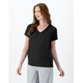 thumbnail image 2 of Hanes Sport Cool DRI Women's Performance V-Neck T-Shirt Black M, 2 of 6