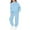 Light Blue, variant on Children's Casual Solid Color Sweatshirt and Pants Two Piece Set