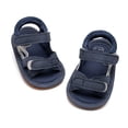 thumbnail image 6 of Zanarzt Baby Shoes for Walking Baby Infant Boy Girl Sandals Newborn Non-Slip Soft Rubber Sole Sandals for Baby Boys Open-Toe Outdoor Casual Summer Blue,US 4, 6 of 9