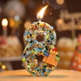 thumbnail image 4 of Fantasy Cake Topper, Medieval Birthday Decor, Colorful Confetti Number 8 Birthday Candle With Castle Figurine, Cake Topper for 8th Birthday Party Decorations, Confetti Castle Number 8, 4 of 6