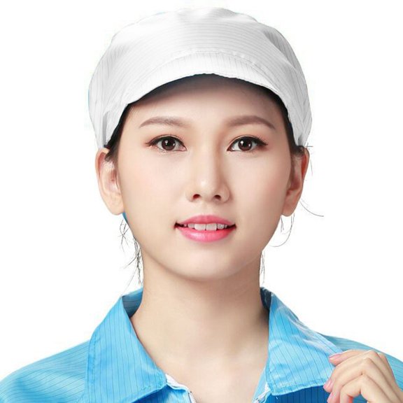 Dyfzdhu Unisex Disposable Isolation Anti-static Hat Dust-Proof Work Cap