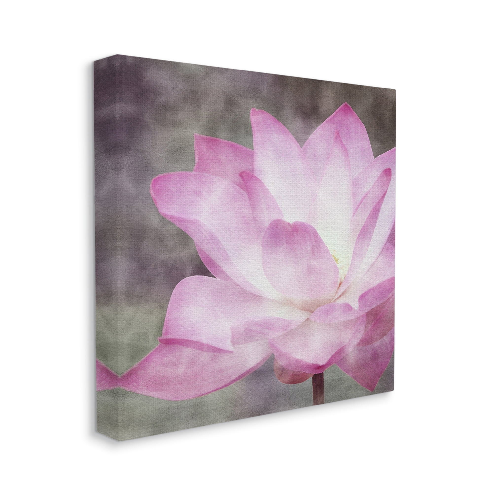 Stupell Industries Purple Pond Lily Botanical & Floral Painting Gallery Wrapped Canvas Print Wall Art, 24 x 24