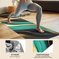 thumbnail image 4 of Teal Gold Marble Pattern Hot Yoga Mat Towel Non Slip for Hot Yoga - Quick-Drying Yoga Mat Cover with 4 Corner Pockets with Travel Bag - Hot Yoga Towel Non Slip Grip Moisture Wicking Sweat 70"x26", 4 of 6