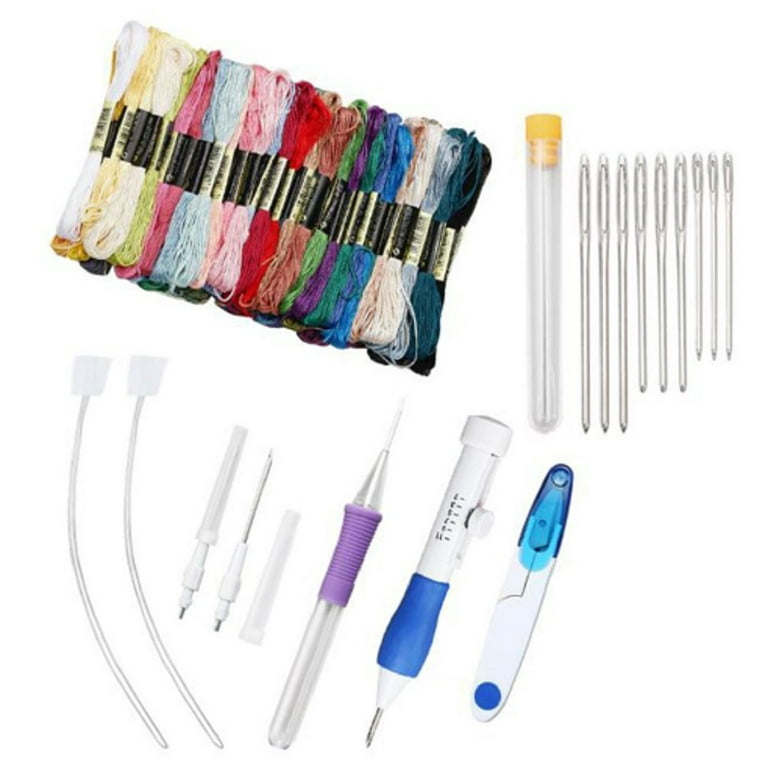 Magic DIY Embroidery Pen Knitting Sewing Tool Kit Punch Needle Set