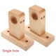 thumbnail image 5 of 2-Pack Natural Wood Curtain Rod Brackets\nSturdy Wall-Mounted Support Hook, 5 of 5
