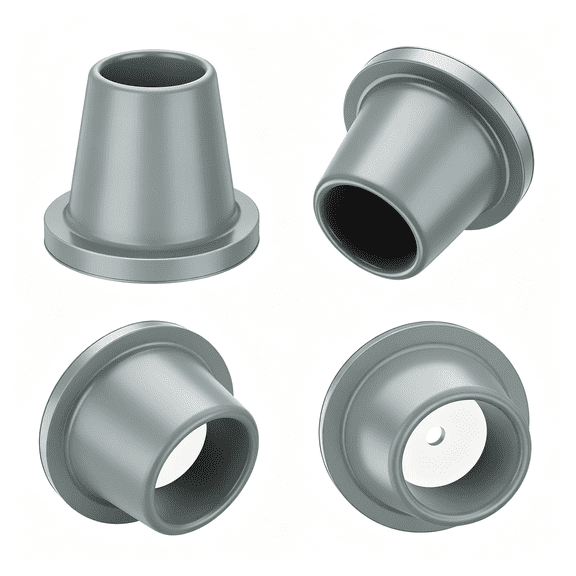 LQSEO Feet Caps for Shower Chair Bath Seat (4-Pack),Heavy Duty Replacement Rubber Tips for Shower Stool Tub Transfer Bench,Non-Slip Suction Cup Feet,Metal Insert Reinforced(1-1/8" I.D,Grey)