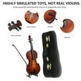 thumbnail image 4 of Baweave Model Violin Educational Toys Musical Instrument Fiddle with Case Mini Red Wood Copper Wire Child, 4 of 6