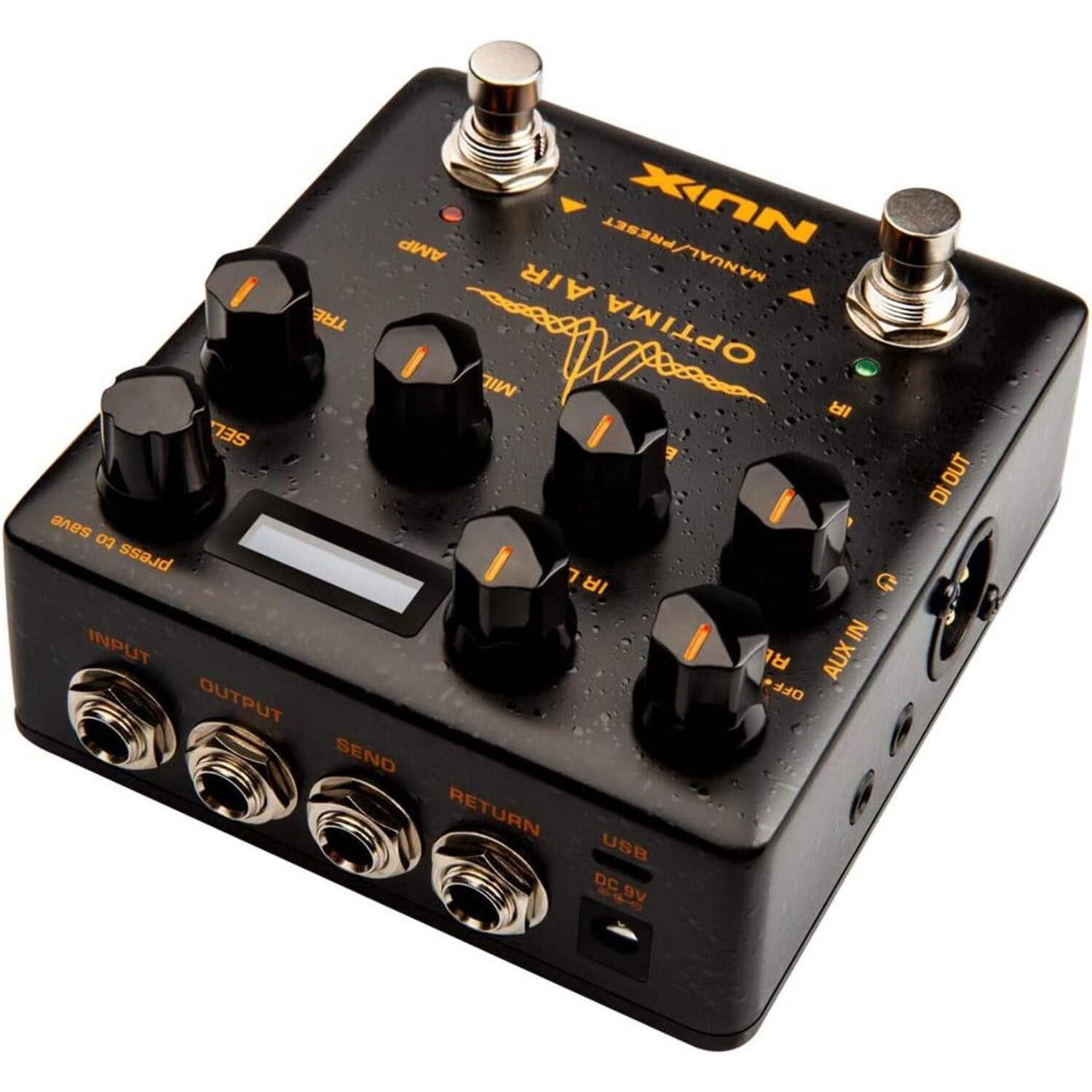 NUX Optima Air Dual-Switch Acoustic Guitar Simulator with a Preamp,IR Loader, Capturing Mode