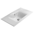 thumbnail image 2 of American Imaginations 23.8-in. W 1 Hole Ceramic Top Set In White Color - Overflow Drain Incl. AI-30410, 2 of 8