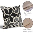 thumbnail image 4 of Black Grey Gray Pillow Covers 20x20 Set of 2 Geometric Art Flower Print Decorative Outdoor Pillowcases Modern Abstract Floral Farmhouse Throw Cushion Case Decor for Couch Sofa Bed, 4 of 6