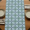 thumbnail image 5 of Table Runners 120 Inches Long Dress Scarves, Blue Flowers Farmhouse Coffee/Dining/Kitchen Table Runner for Living Room, Farmhouse Country Abstract Floral Patterned 13x120 Inch, 5 of 9