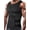 Black，single belt, variant on Pukitry Men Neoprene Sauna Suit Zipper Waist Trainer Vest Tank Top Trimmer Body Shaper with Adjustable Single Belt