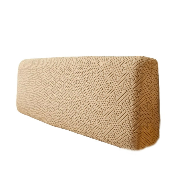 kurtrusly Housse de Tête de Lit Élastique Résistante aux Plis Douce et Durable Non à l'Achat Neuve Peu Profonde Café 150cm
