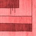 thumbnail image 1 of Ahgly Company Machine Washable Indoor Square Abstract Red Modern Area Rugs, 7' Square, 1 of 4
