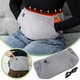 thumbnail image 1 of Electric Heating Waist Belt USB Powered, Heated Waist Wrap with Hand Pockets, Portable Heating Pad for Back Comfort, Adjustable Gray Waist Belt, 1 of 6