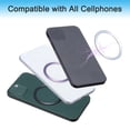 thumbnail image 5 of Uxcell 4 Pack 55x0.9mm Universal Wireless Magnetic Metal Ring Sticker for Phone Case Sequin Gold, 5 of 6