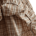 thumbnail image 5 of LYMAYTER Girls Plaid Long Sleeve Dress Toddler Square Collar Lace Trim Ruffle Hem Retro Casual Dress, 5 of 6