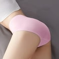 thumbnail image 4 of loopsun 2025 Summer Savings Womens Briefs,Women's Ice Silk Traceless Mid Waist Large Honeycomb Underwear For Women, 4 of 5