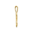 thumbnail image 2 of 10k Yellow Gold Script Initial H Pendant for Women, Textured and Polished Finish, Monogram Letter Charm, Custom Alphabet Jewelry, Dainty Gold Accessory for Everyday Wear, 2 of 5