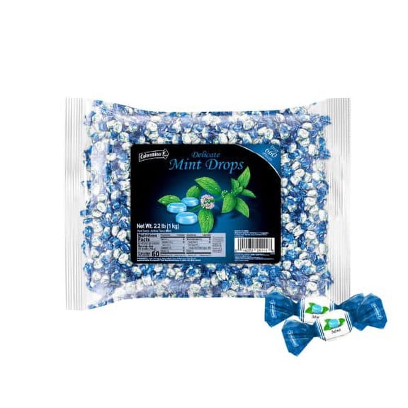 Colombina Breath Mints Delicate Drops - Over 660 Individually Wrapped Breath Savers Mini Mints in Bulk Bag for Long-Lasting Freshness and Convenience (2.2 lbs).