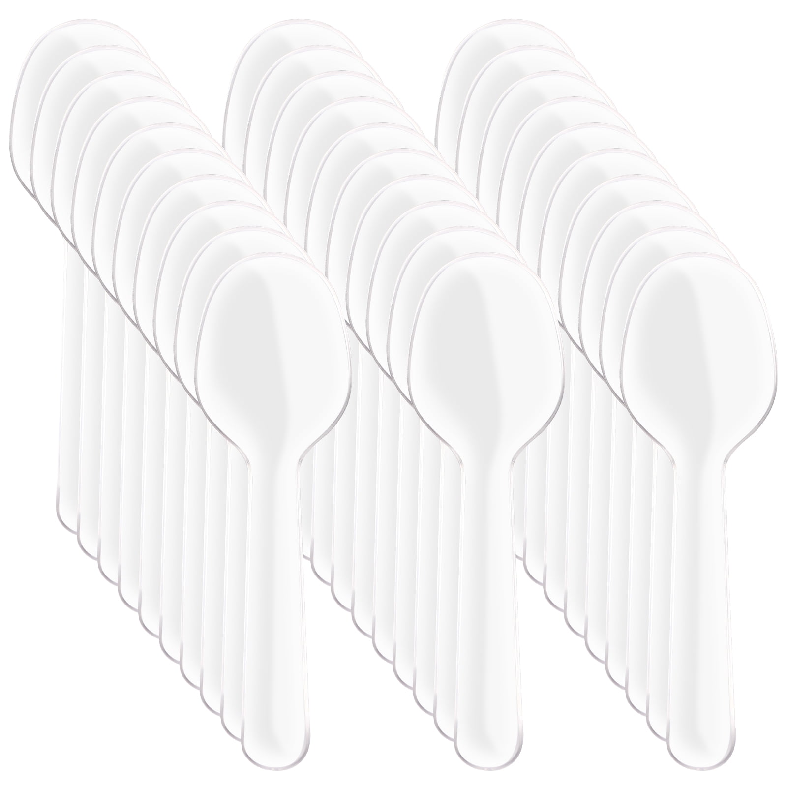 Homemaxs 200Pcs Disposable Plastic Spoons Plastic Tableware Cutlery