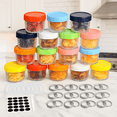 thumbnail image 1 of 16-Pack Transparent Glass Jars 4oz (120ml) – Mason Jar with Lids for Jam, Jelly & Food Storage, Preserving Jars for Honey, Baby Food & Crafts, 1 of 7