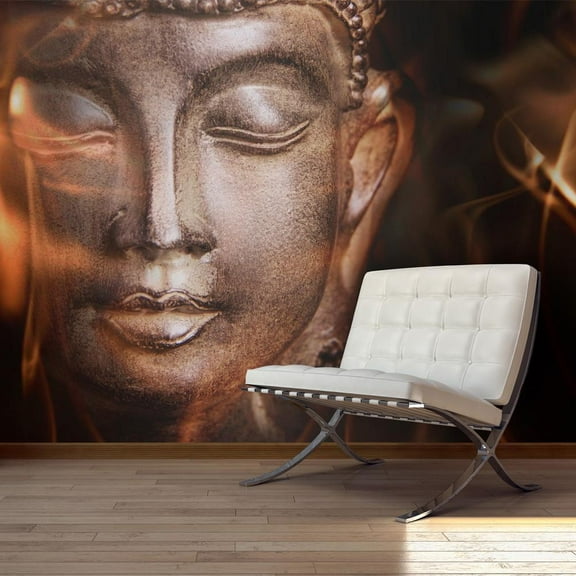 Tiptophomedecor Zen Wallpaper Wall Mural - Buddha Closeup