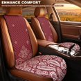 thumbnail image 3 of CHAQLIN Floral Print Car Front Seat Covers for Truck, Non‑Slip Airbag Compatible Car Seat Covers 2 Piece Polyester Vehicle Front Driver Seat Cover Pad, 3 of 7