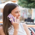 thumbnail image 4 of Marble Pattern for Samsung Galaxy A34 5G Case with Ring Holder Kickstand, Ultra Slim PC Material Shockproof Protective Girls Women Case Cover for Samsung Galaxy A34 5G DLS Golden Purple, 4 of 13