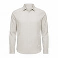 thumbnail image 5 of Cotton Linen Business Casual Dress Shirts for Men Lightweight Long Sleeve Button Down Collared Work Shirts, 5 of 5