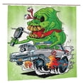 thumbnail image 2 of Shower Curtain Cartoon Art Bath Shower Curtains with 12 Hooks, Waterproof Washable Polyester Bathroom Home Decor Set 72x72 Inch, Plastic, 2 of 8