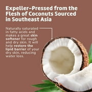 De La Cruz Expeller Pressed Coconut Oil for Dry Skin and Hair Moisturizer, 2.2 oz