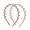 Pink & Beige, variant on OUCLEYE 2PCS Leopard Print Hair Band for Women, No Headache Teeth Wave Headband, Anti-slip Hair Clips for Volume Hair, Fashion Hair Accessories for Daily Commute