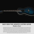 thumbnail image 2 of Daisy Rock DR6221-A-U Pixie Acoustic/Electric Guitar Blueberry Burst with Guitar Tuner, Pick, and Accessory Bundle, 2 of 6