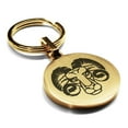 thumbnail image 1 of Stainless Steel Aries Zodiac (Ram) Round Medallion Keychain Circle Ring, 1 of 2