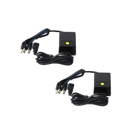 16 Channel Power Supply Cctv VideoSecu 2 Pack 4 Channel 12V DC 2000mA Power Adapter AC 100V-240V to DC 12V for CCTV Surveillance Security Camera BLG ()