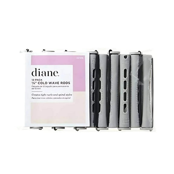 Diane Cold Wave Rods 3/8" - Grey - 12 Pack