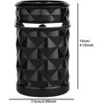 thumbnail image 2 of Portable Led Ashtray With Lid Diamond Pattern With Car Holder, 2 of 5