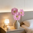 thumbnail image 5 of HCBY Artificial Gerbera Daisy Flowers for home decor, 3-piece silk flower bouquet with realistic petals, Multi-color options for wedding photography, Natural-looking fake flower arrangement, 5 of 7