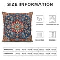 thumbnail image 5 of Awypu Geometric Boho Throw&nbsp;Pillow&nbsp;Covers Bohemian Exotic Pillow&nbsp;Covers Red Blue Lattice Tribal Persian Cushion&nbsp;Covers Retro Indian Floral Vintage Flower Decorative&nbsp, 5 of 5
