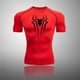 thumbnail image 2 of Camisa de compresión para hombre, camisa de entrenamiento de Fitness estampada, secado rápido, Top atlético, Manga corta/larga, protector de erupción muscular, Verano, 2 of 5