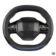 thumbnail image 1 of Car Steering Wheel Cover For Peugeot 3008 4008 5008 Carbon Fiber Two-color Splicing Four Seasons Universal Steering Wheel Cover, 1 of 5