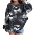 thumbnail image 2 of ersvoioy Kids Halloween Pullover Long Sleeve Crewneck Sweatshirt Girls Print Top Cute School Size 1-13 Years, 2 of 4