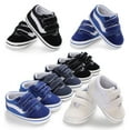 thumbnail image 4 of Seyurigaoka Newborn Soft Bottom Shoes, Casual Soft Elastic Band Baby Sneakers, 4 of 7
