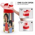 thumbnail image 4 of Kids Water Bottle with Straw - Bob's Burgers 16.9 Oz Stainless Steel Travel Cup Vacuum Insulated Water Bottles for Boys Girls, 4 of 7