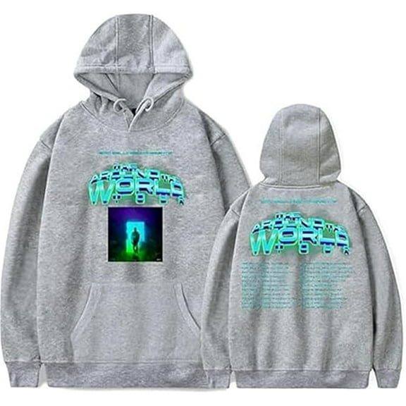 Eric Bellinger Merch Around The World Tour 2025 Hoodie - Unisex Drawstring Pocket Casual Sweatshirt