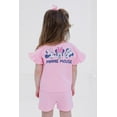 thumbnail image 4 of Disney Minnie Mouse French Terry T-Shirt and Shorts Outfit Set Infant to Big Kid, 4 of 5