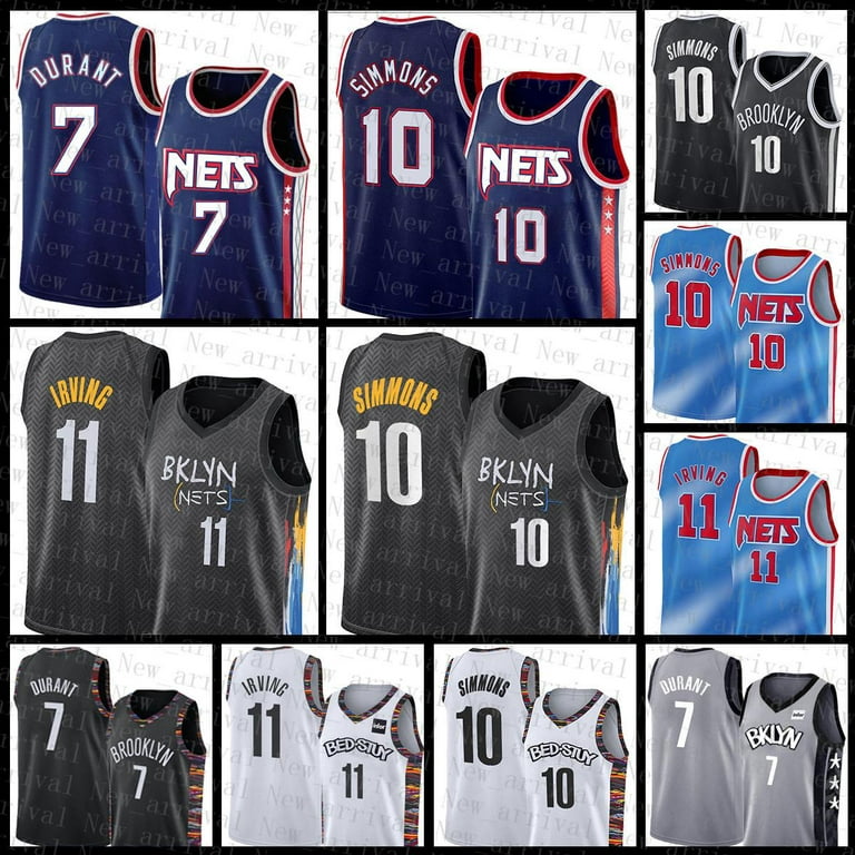 NBA_ Jersey Brooklyn''Nets''Men Kevin 7 Durant Basketball Kyrie Black Ben  10 Simmons 11 Irving 72 Biggie City Jerseys 