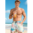 thumbnail image 7 of Lollipie Mens Swim Trunks with Compression Liner 5.5" Inseam Quick Dry Bathing Suit Lightweight Swimming Shorts, 7 of 7
