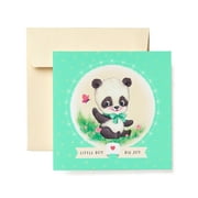 American Greetings Panda New Baby Boy Congratulations Greeting Card